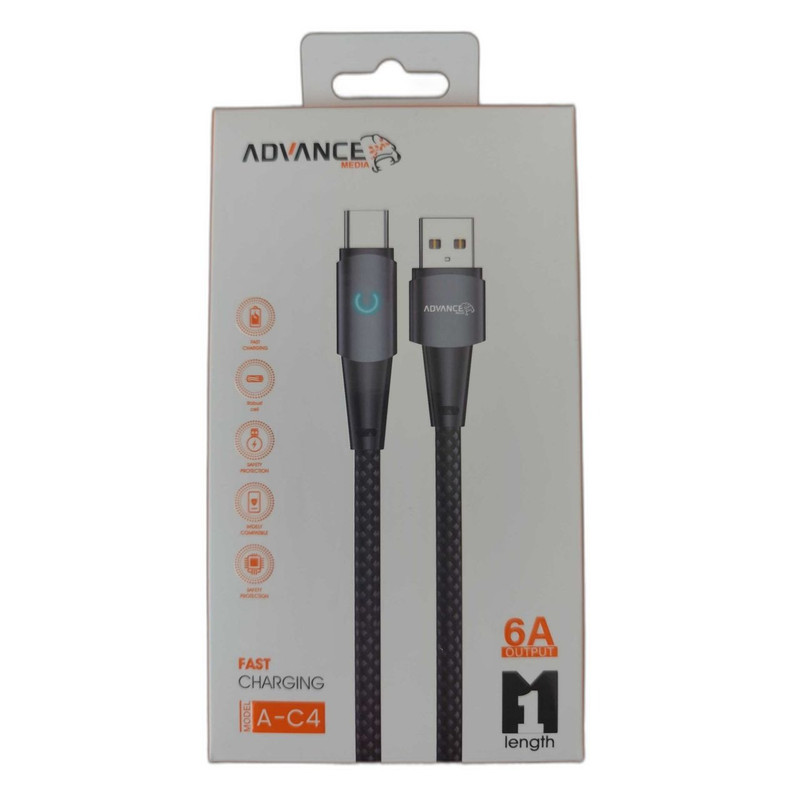 کابل تبدیل USB به USB-C ادونس مدل A-C4 طول 1 متر