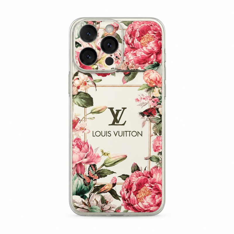 کاور طرح گاردن گل رز LV کد LGR13 مناسب برای گوشی موبایل اپل  i phone 13